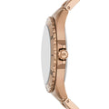 Michael Kors Everest Three Hand Quartz Black Dial Gold Steel Strap Watch For Men - MK9140