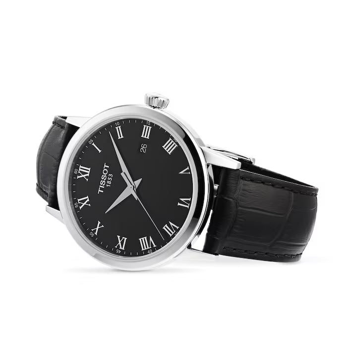  Shop Authentic Tissot Classic Dream Black Dial Black Leather Strap Watch for Men - T033.410.16.053.01 - Luxxuri