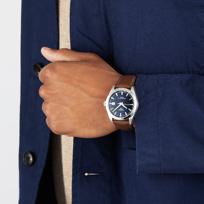  Shop Authentic Tissot Gentlemen Powermatic 80 Silicium Blue Dial Brown Leather Strap Watch For Men - T127.407.16.041.00 - Luxxuri