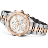  Shop Authentic Tissot PR 100 Sport Chic Chronograph Diamonds Mother of Pearl Dial Two Tone Steel Strap Watch for Women - T101.917.22.116.00 - Luxxuri