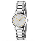  Shop Authentic Gucci G Timeless White Dial Silver Steel Strap Watch For Women - YA126572A - Luxxuri