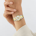 Shop Authentic Gucci G Timeless Quartz Mother of Pearl Dial Two Tone Steel Strap Watch For Women - YA1265012 - Luxxuri