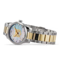  Shop Authentic Gucci G Timeless Quartz Mother of Pearl Blue Dial Two Tone Steel Strap Watch For Women - YA1265011 - Luxxuri