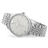 Shop Authentic Gucci G Timeless Automatic Silver Dial Silver Steel Strap Watch for Men - YA126354 - Luxxuri