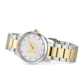  Shop Authentic Gucci G Timeless Quartz Diamonds Silver Dial Two Tone Steel Strap Watch For Women - YA1265016 - Luxxuri