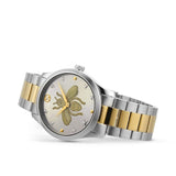  Shop Authentic Gucci G Timeless Silver Dial Two Tone Steel Strap Watch For Women - YA126599 - Luxxuri
