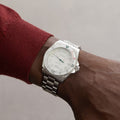  Shop Authentic Gucci Dive Quartz White Dial Silver Steel Strap Watch For Men - YA136336 - Luxxuri