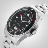  Shop Authentic Gucci Dive Quartz Black Dial Silver Steel Strap Watch For Men - YA136221 - Luxxuri