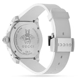  Shop Authentic Gucci Dive Quartz White Dial White Rubber Strap Watch For Men - YA136337 - Luxxuri