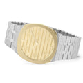  Shop Authentic Gucci 25H Quartz Gold Dial Silver Steel Strap Watch for Men - YA163405 - Luxxuri