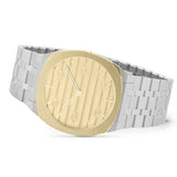  Shop Authentic Gucci 25H Quartz Gold Dial Silver Steel Strap Watch for Men - YA163405 - Luxxuri