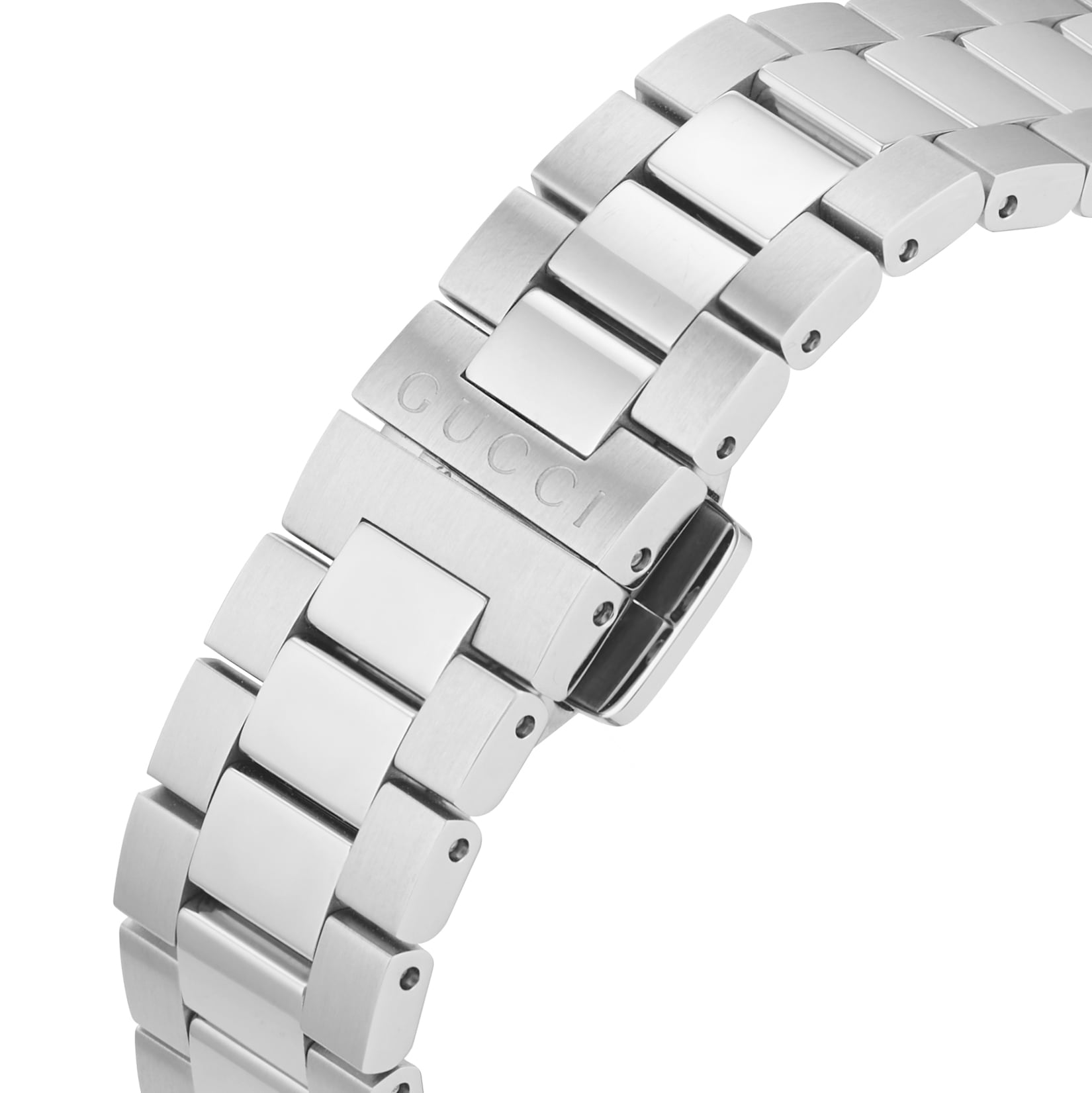  Shop Authentic Gucci G Timeless Quartz Gold Dial Silver Steel Strap Watch for Women - YA1265035 - Luxxuri