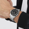  Shop Authentic Gucci Dive Automatic Black Dial Silver Steel Strap Watch for Men - YA136353 - Luxxuri
