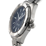 Shop Authentic Tag Heuer Aquaracer Quartz Black Dial Silver Steel Strap Watch for Men - WAY1110.BA0928 - Luxxuri