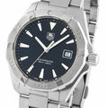  Shop Authentic Tag Heuer Aquaracer Quartz Black Dial Silver Steel Strap Watch for Men - WAY1110.BA0928 - Luxxuri