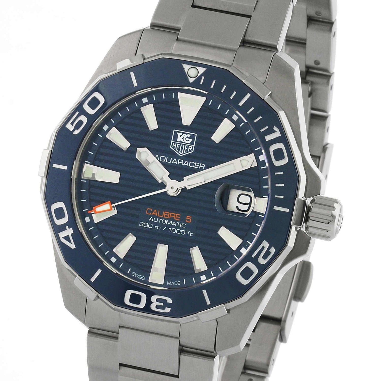  Shop Authentic Tag Heuer Aquaracer Blue Dial Watch for Men - WAY211C.BA0928 - Luxxuri