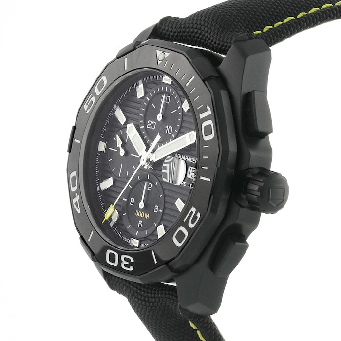  Shop Authentic Tag Heuer Aquaracer PVD Black Dial Watch for Men - CAY218A.FC6361 - Luxxuri