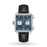  Shop Authentic Tag Heuer Monaco Automatic Chronograph Blue Dial Black Leather Strap Watch for Men - CAW211P.FC6356 - Luxxuri