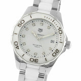  Shop Authentic Tag Heuer Aquaracer Diamonds White Dial Two Tone Steel Strap Watch for Women - WAY131D.BA0914 - Luxxuri