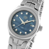  Shop Authentic Tag Heuer Link Quartz Diamonds Blue Mother of Pearl Dial Silver Steel Strap Watch for Women - WBC1313.BA0600 - Luxxuri