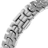  Shop Authentic Tag Heuer Link Quartz Diamonds Blue Mother of Pearl Dial Silver Steel Strap Watch for Women - WBC1313.BA0600 - Luxxuri