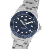  Shop Authentic Tag Heuer Aquaracer Diamonds Blue Dial Silver Steel Strap Watch for Women - WAY131L.BA0748 - Luxxuri