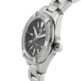  Shop Authentic Tag Heuer Aquaracer Quartz Diamonds Black Dial Silver Steel Strap Watch for Women - WAY131P.BA0748 - Luxxuri