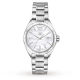  Shop Authentic Tag Heuer Formula 1 Quartz Mother of Pearl White Dial Silver Steel Strap Watch for Women - WBJ1418.BA0664 - Luxxuri
