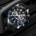  Shop Authentic Tag Heuer Carrera Automatic Chronograph Steel & Ceramic Black Dial Black Rubber Strap Watch for Men - CBG2A1Z.FT6157 - Luxxuri