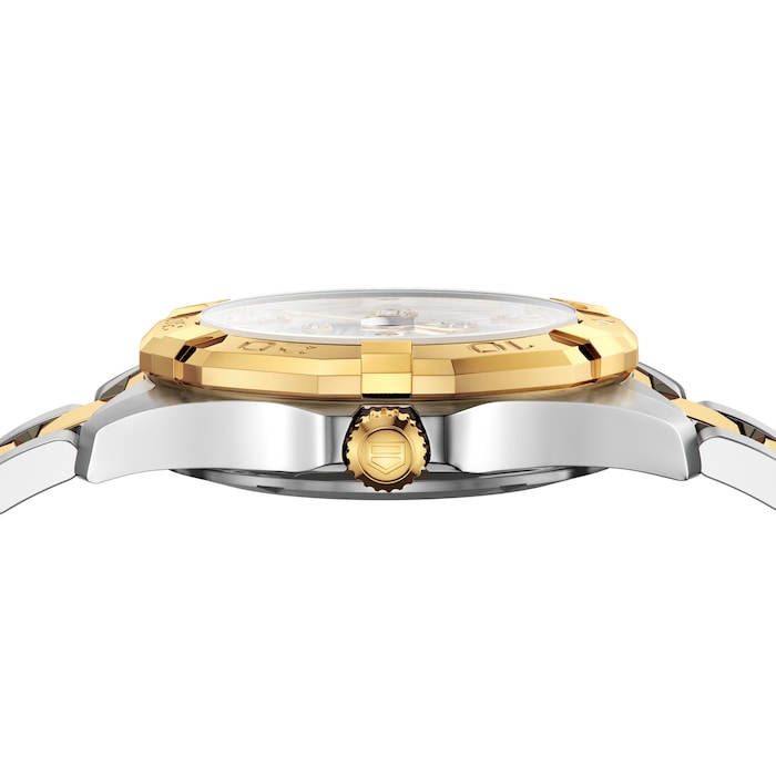  Shop Authentic Tag Heuer Aquaracer Automatic Diamonds Silver Dial Two Tone Steel Strap Watch for Women - WBD2321.BB0320 - Luxxuri