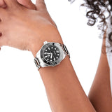  Shop Authentic Tag Heuer Aquaracer Professional 300 Automatic Black Dial Silver Steel Strap Watch for Women - WBP231D.BA0626 - Luxxuri