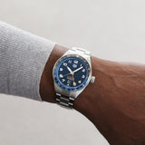  Shop Authentic Tag Heuer Autavia Cosc GMT Automatic Blue Dial Silver Steel Strap Watch for Men - WBE511A.BA0650 - Luxxuri