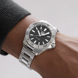  Shop Authentic Tag Heuer Aquaracer Professional 200 Quartz Black Dial Silver Steel Strap Watch for Men - WBP1110.BA0627 - Luxxuri
