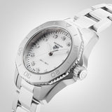  Shop Authentic Tag Heuer Aquaracer Professional 200 Quartz Diamond Mother of Pearl Dial Silver Steel Strap Watch for Women - WBP1416.BA0622 - Luxxuri