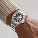  Shop Authentic Tag Heuer Aquaracer Professional 200 Automatic Black Dial Silver Steel Strap Watch for Men - WBP2110.BA0627 - Luxxuri