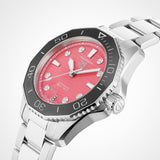  Shop Authentic Tag Heuer Aquaracer Professional 300 Automatic Diamonds Pink Dial Silver Steel Strap Watch for Women - WBP231J.BA0618 - Luxxuri