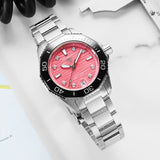  Shop Authentic Tag Heuer Aquaracer Professional 300 Automatic Diamonds Pink Dial Silver Steel Strap Watch for Women - WBP231J.BA0618 - Luxxuri