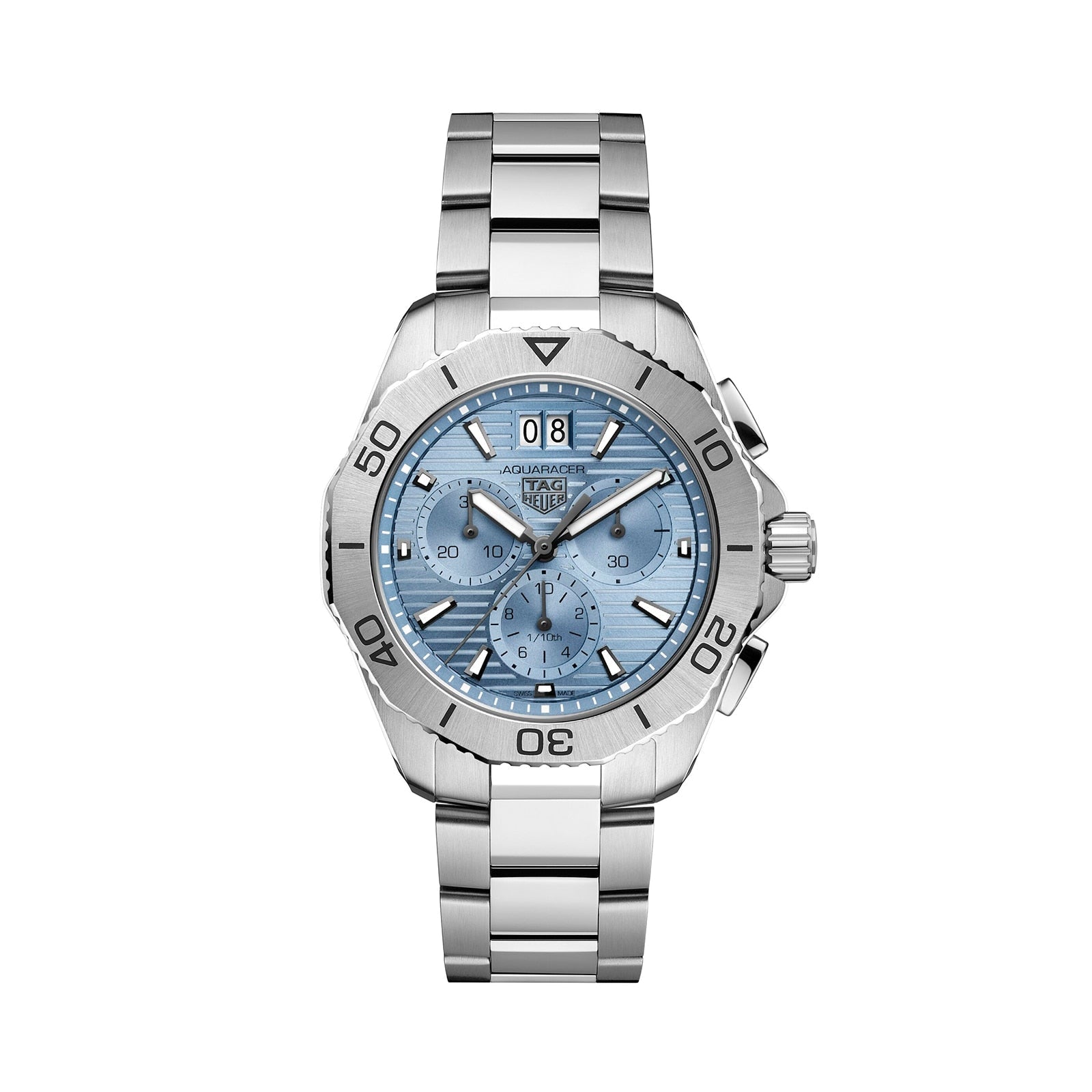  Shop Authentic Tag Heuer Aquaracer Professional 200 Date Blue Dial Silver Steel Strap Watch for Men - CBP1112.BA0627 - Luxxuri