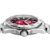  Shop Authentic Tag Heuer Aquaracer Professional 200 Automatic Red Dial Silver Steel Strap Watch for Men - WBP2114.BA0627 - Luxxuri