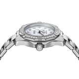 Shop Authentic Tag Heuer Aquaracer Diamonds Mother of Pearl White Dial Silver Steel Strap Watch for Women - WBD1413.BA0741 - Luxxuri