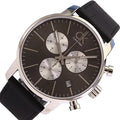  Shop Authentic Calvin Klein City Chronograph Black Dial Black Leather Strap Watch for Men - K2G271CX - Luxxuri