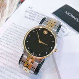  Shop Authentic Movado Museum Classic Diamonds Black Dial Two Tone Steel Strap Watch for Men - 0607202 - Luxxuri
