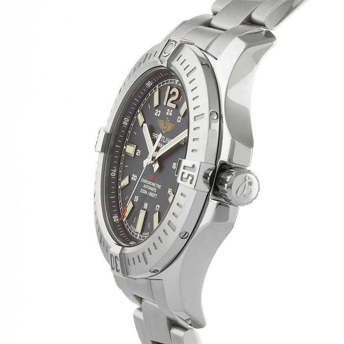  Shop Authentic Breitling Colt Automatic 44mm Black Dial Stainless Steel Mens Watch - A1738811/BD44/173A - Luxxuri