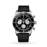  Shop Authentic Breitling Superocean Heritage B01 Chronograph 44 Black Dial Black Mesh Bracelet Watch for Men - AB0162121B1S1 - Luxxuri