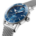  Shop Authentic Breitling Superocean Heritage B20 Automatic 44 Blue Dial Silver Mesh Bracelet Watch for Men - AB2030161C1A1 - Luxxuri