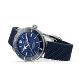  Shop Authentic Breitling Superocean Heritage II B20 44mm Blue Dial Blue Rubber Strap Mens Watch - AB2030161C1S1 - Luxxuri
