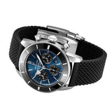  Shop Authentic Breitling Superocean Heritage B01 Chronograph 44 Blue Dial Black Mesh Bracelet Watch for Men - AB0162121C1S1 - Luxxuri