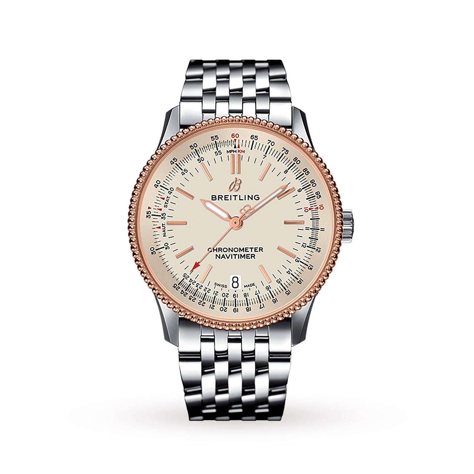 Breitling Navitimer Automatic 38mm Stainless Steel Mens Watch - A17325211G1A1