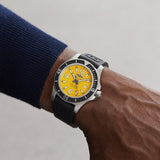  Shop Authentic Breitling Superocean Automatic 44mm Yellow Dial Black Rubber Strap Watch for Men - A17367021I1S1 - Luxxuri