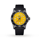  Shop Authentic Breitling Superocean Automatic 46mm Yellow Dial Black Rubber Strap Watch for Men - M17368D71I1S1 - Luxxuri
